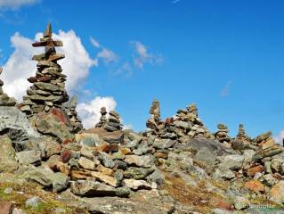 Cairn at the Blue Lake