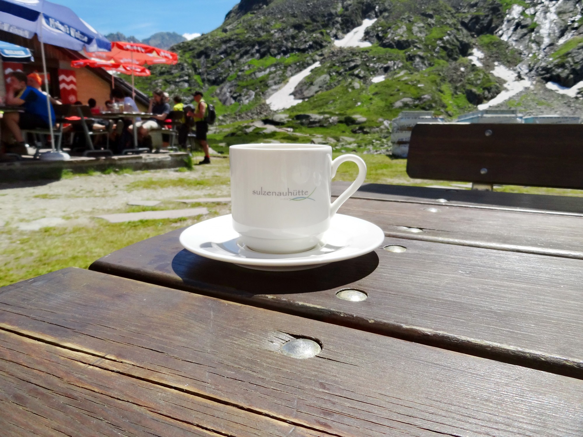 Kaffee auf der Sulzenauhütte