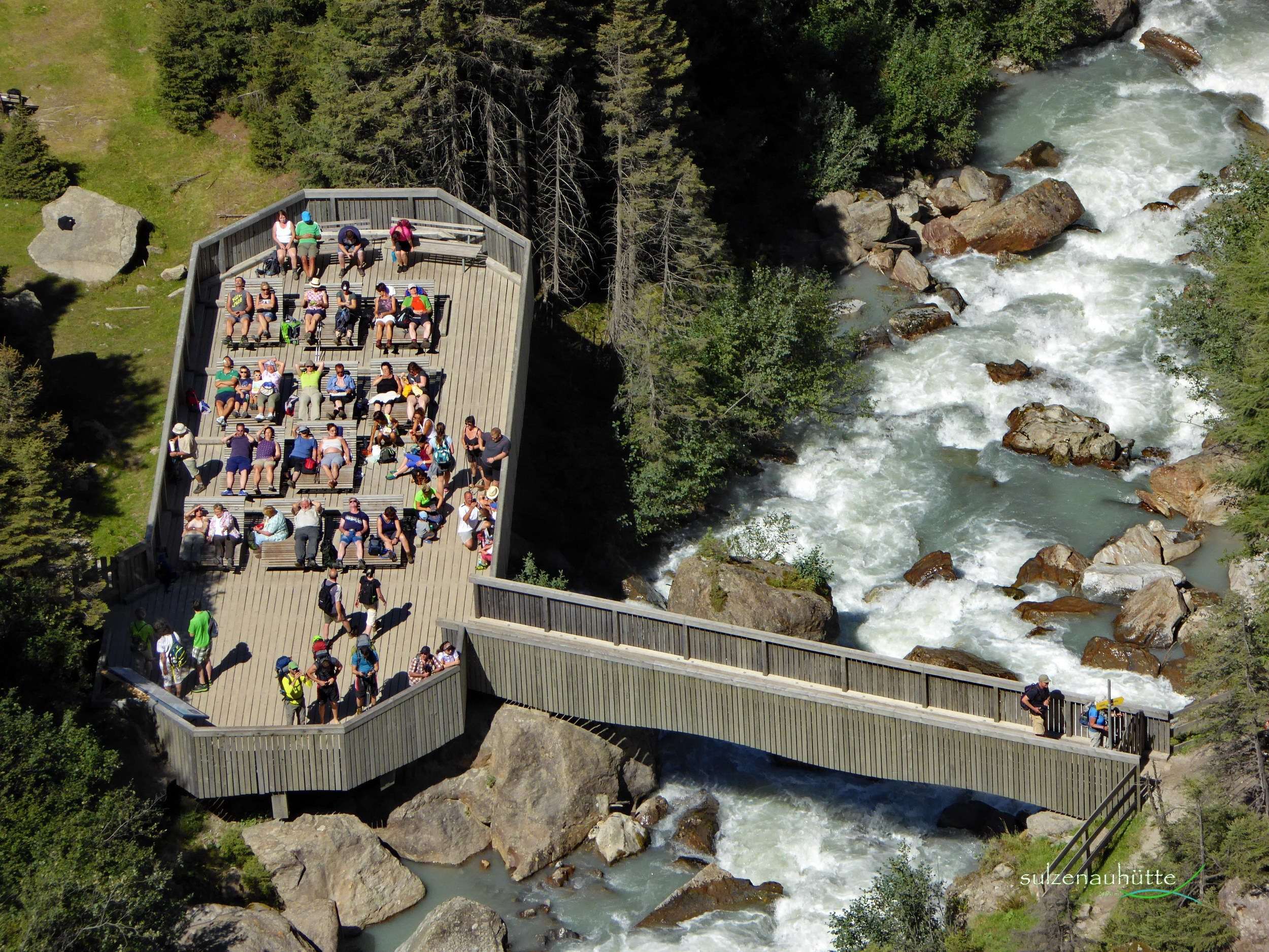 Grawa Wasserfall Sonnenplattform - WildeWasserWeg